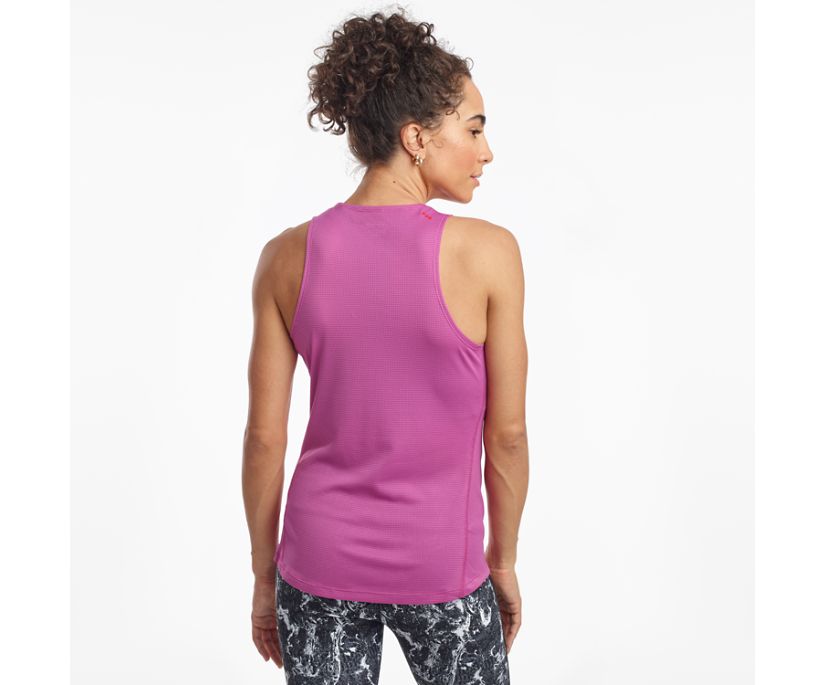 Saucony Stopwatch Singlet Women's Tanks Purple | Canada 325DFMN